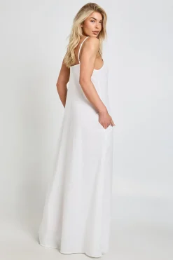 Robe Maxi Trapèze En Lin