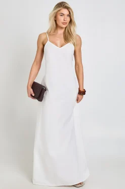 Robe Maxi Trapèze En Lin