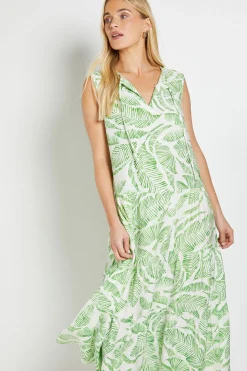 Robe Maxi Tropicale D'été Petite