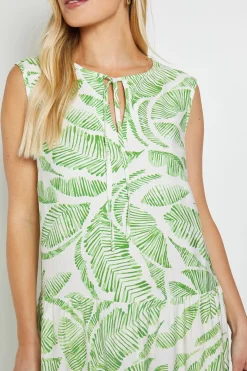 Robe Maxi Tropicale D'été Petite