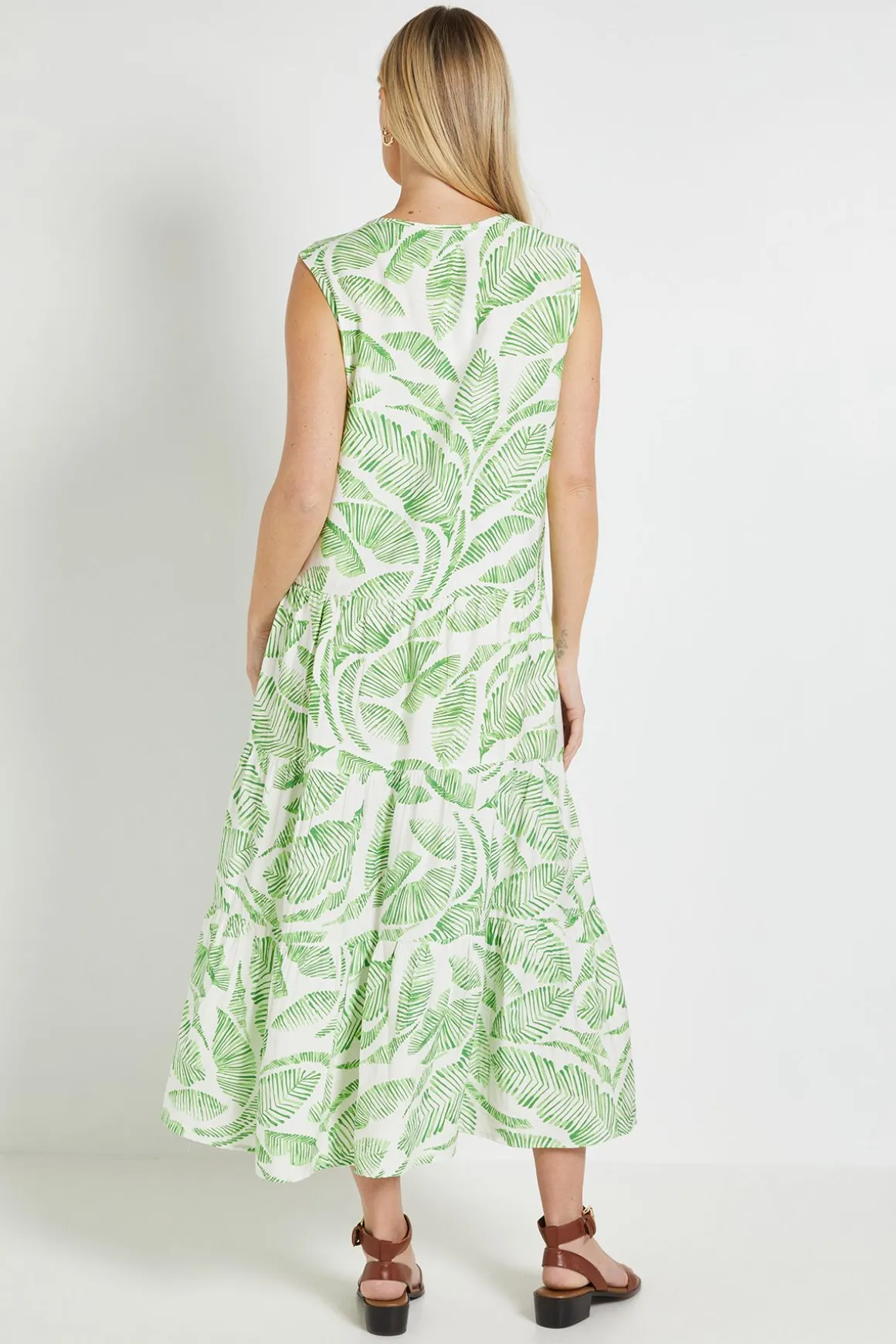 Robe Maxi Tropicale D'été Petite