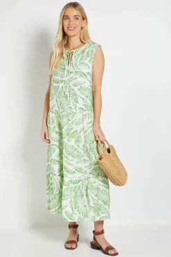 Robe Maxi Tropicale D'été Petite
