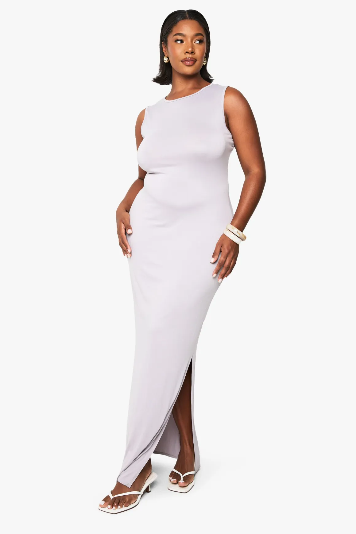 Robe Maxi Ultra Douce à Dos Bas