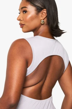 Robe Maxi Ultra Douce à Dos Bas