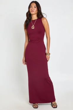 Robe Maxi Ultra Douce À Encolure Slash