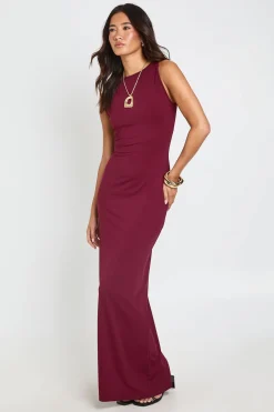 Robe Maxi Ultra Douce À Encolure Slash