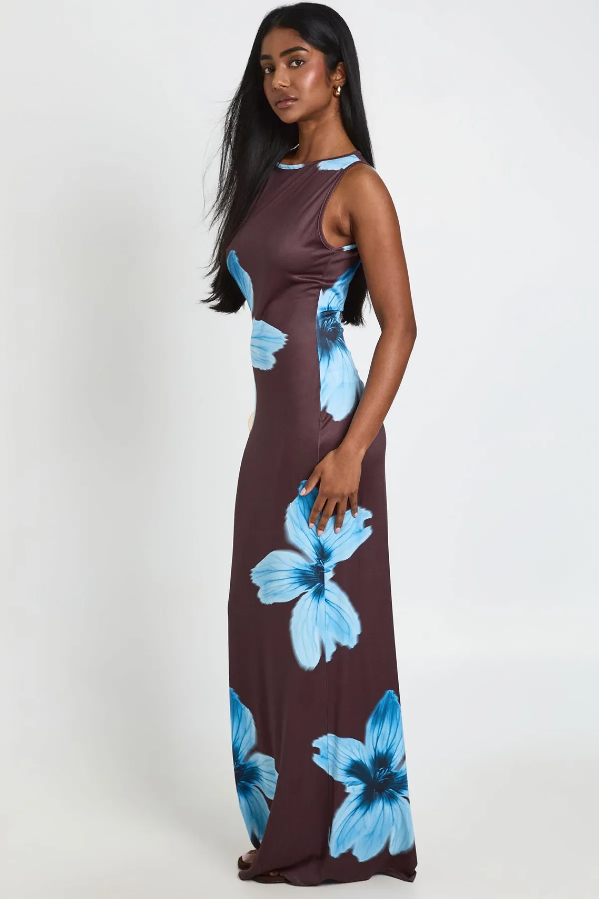 boohoo Robe Maxi Ultra Douce À Encolure Bardot Basique<Femme Looks Chocolat|Basiques