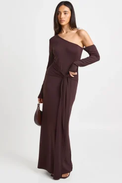 Robe Maxi Ultra Douce À Une Épaule