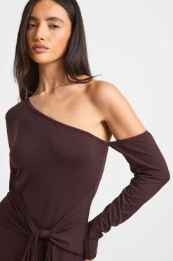 Robe Maxi Ultra Douce À Une Épaule