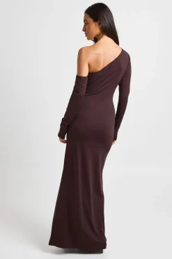 Robe Maxi Ultra Douce À Une Épaule