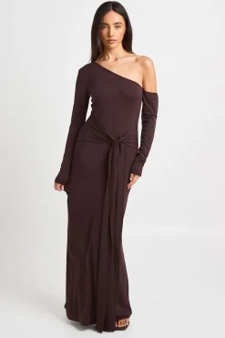 Robe Maxi Ultra Douce À Une Épaule