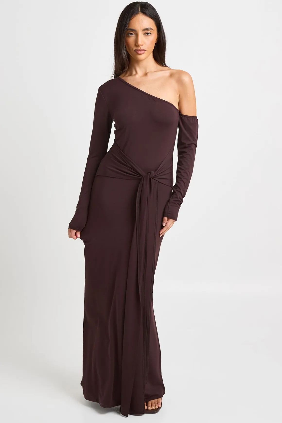 Robe Maxi Ultra Douce À Une Épaule