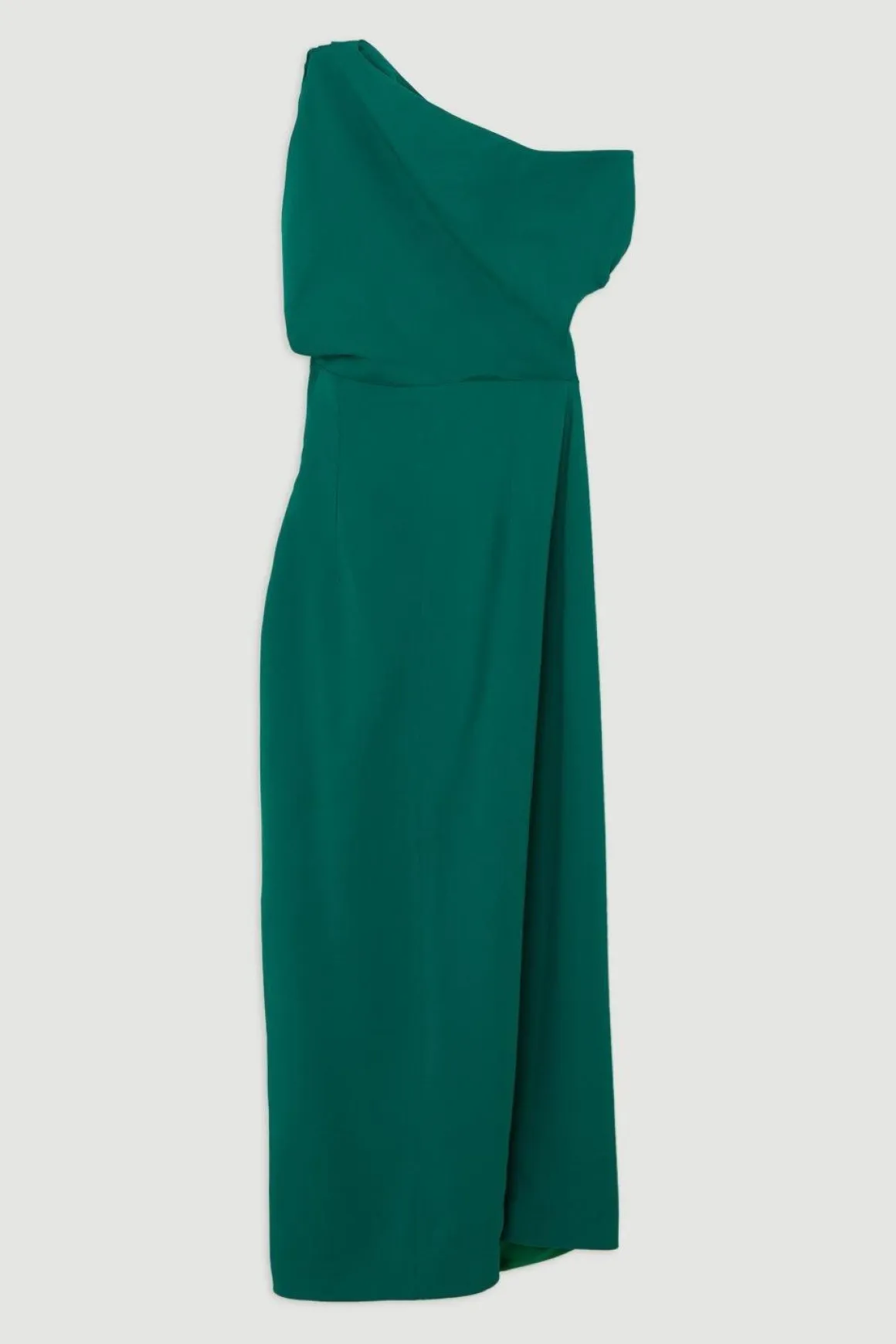 Robe Maxi Une Épaule en Viscose Stretch Compacte