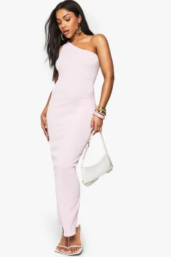 Robe maxi à une épaule et dos ouvert