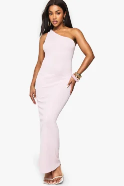 Robe maxi à une épaule et dos ouvert