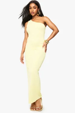 Robe Maxi à Une Épaule et Dos Ouvert