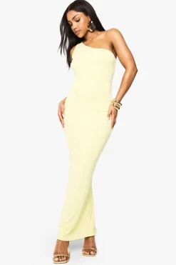 Robe Maxi à Une Épaule et Dos Ouvert