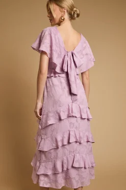 Robe Maxi À Volants En Jacquard Petite
