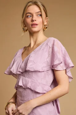 Robe Maxi À Volants En Jacquard Petite