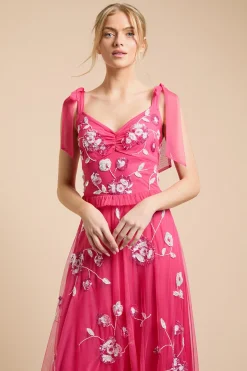 Oasis Robe Midaxi À Bretelles Nouées Et Ornements Floraux<Femme Toutes Les Robes|Robes