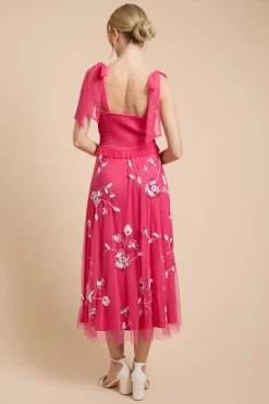 Oasis Robe Midaxi À Bretelles Nouées Et Ornements Floraux<Femme Toutes Les Robes|Robes