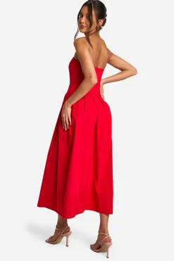 Robe Midaxi Corset Skater en Bengaline