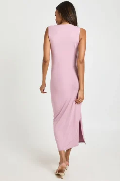 boohoo Robe Midaxi de Maternité Portefeuille Froncée avec Détails Dorés<Femme Robes|Toutes Les Robes