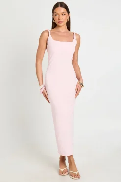 boohoo Robe Midaxi En Crêpe Jersey À Bretelles Torsadées<Femme Robes De Soirée|Toutes Les Robes