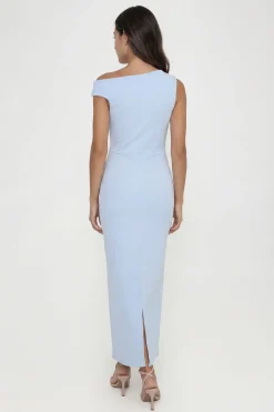 boohoo Robe Midaxi En Crêpe Jersey Drapé À Épaule Haute<Femme Robes Moulantes|Robes