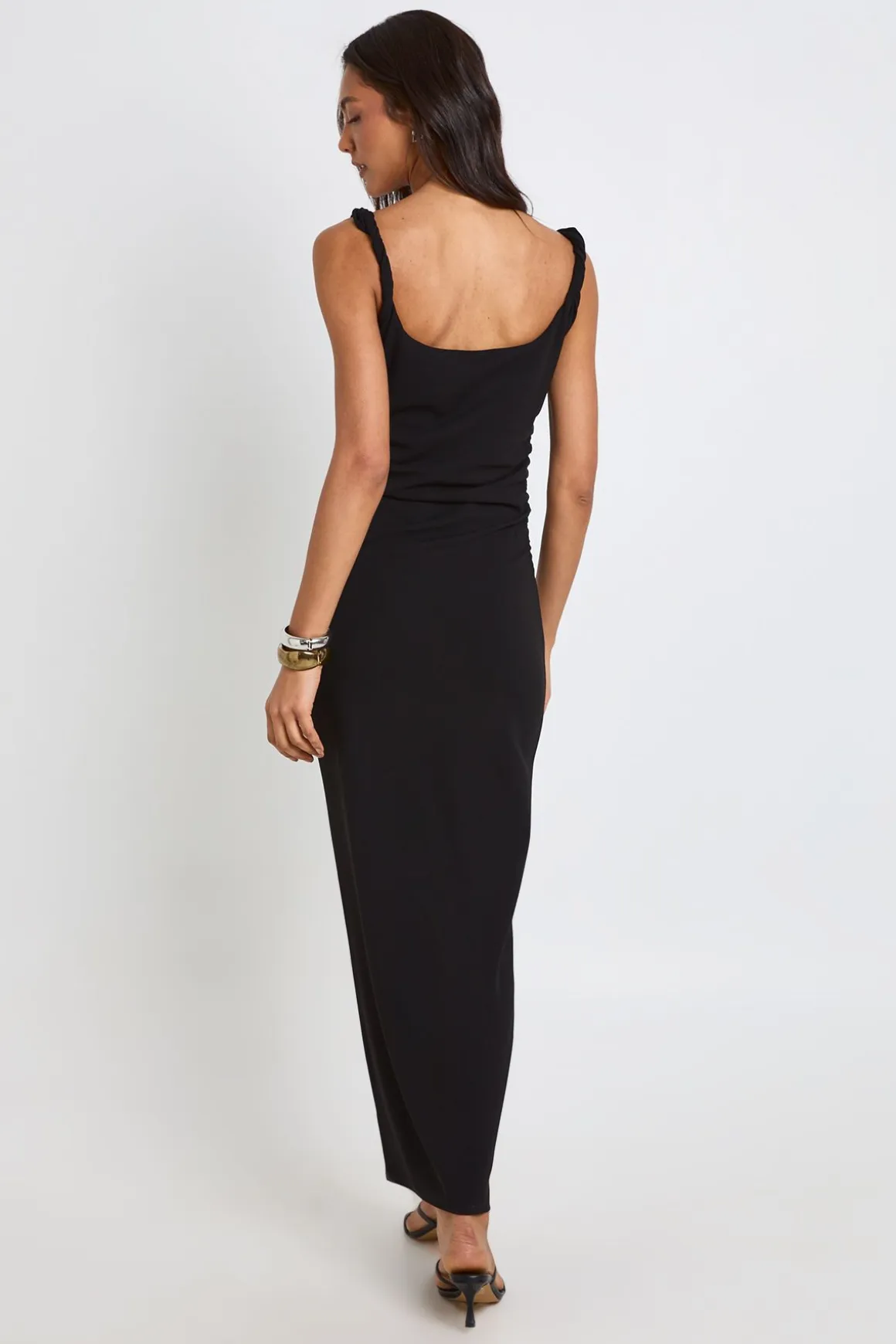 Robe Midaxi En Jersey Crêpe Avec Bretelle Torsadée Pour Femmes Grandes