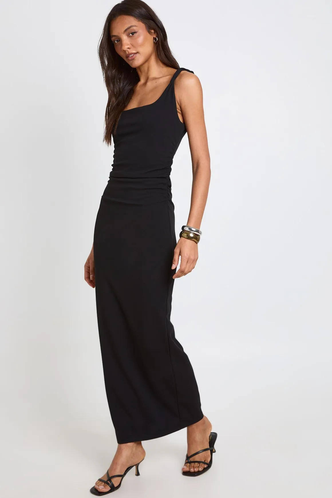 Robe Midaxi En Jersey Crêpe Avec Bretelle Torsadée Pour Femmes Grandes
