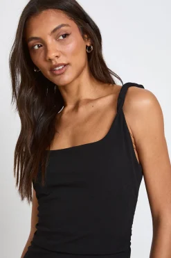 Robe Midaxi En Jersey Crêpe Avec Bretelle Torsadée Pour Femmes Grandes