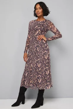 Robe Midaxi en Maille Animal