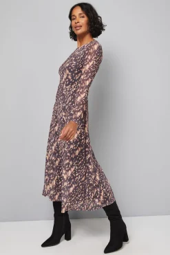 Robe Midaxi en Maille Animal
