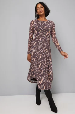 Robe Midaxi en Maille Animal