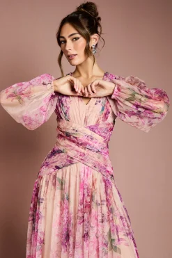 Robe Midaxi en Maille Imprimé Floral