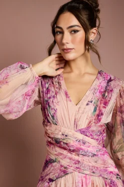 Robe Midaxi en Maille Imprimé Floral