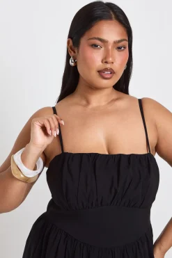 Robe Midaxi Grande Taille À Bretelles En Bengaline