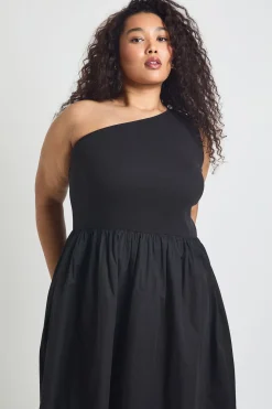 Robe Midaxi Grande Taille En Mélange De Coton Côtelé