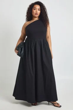 Robe Midaxi Grande Taille En Mélange De Coton Côtelé