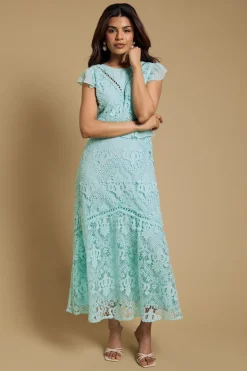 Robe Midaxi Petite Avec Détails En Dentelle Dobby