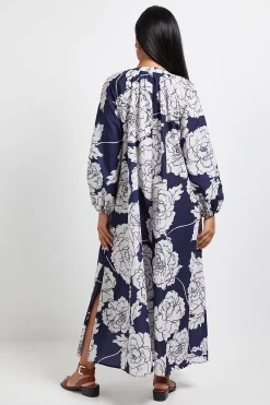 Wallis Robe Midaxi Sans Col à Motifs Floraux Petite<Femme Toutes Les Robes|Robes À Manches Longues