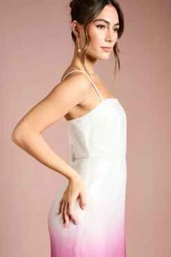 Robe Midaxi à Sequins Ombrés