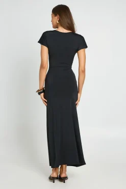 Robe Midaxi Ultra Douce À Taille Froncée