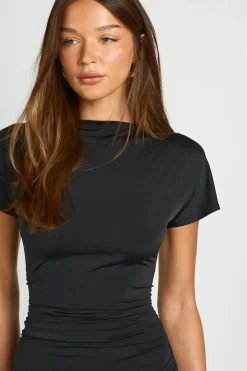 Robe Midaxi Ultra Douce À Taille Froncée