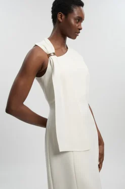 KarenMillen Robe Midi Ajustée À Détails De Finitions Raffinées Pour Petite Taille<Femme Robes|Robes Mi-Longues