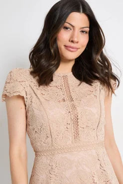 Wallis Robe Midi Ajustée Et Évasée En Dentelle<Femme Toutes Les Robes|Robes Mi-Longues