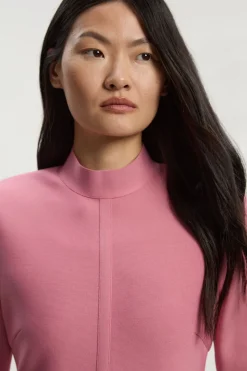 KarenMillen Robe midi asymétrique en maille bandage Figure Form<Femme Pulls Et Gilets|Toutes Les Mailles