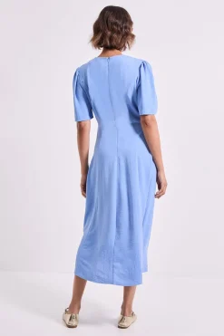 Dorothy Perkins Robe Midi avec Détail de Couture et Nœud Devant<Femme Robes|Robes Mi-Longues
