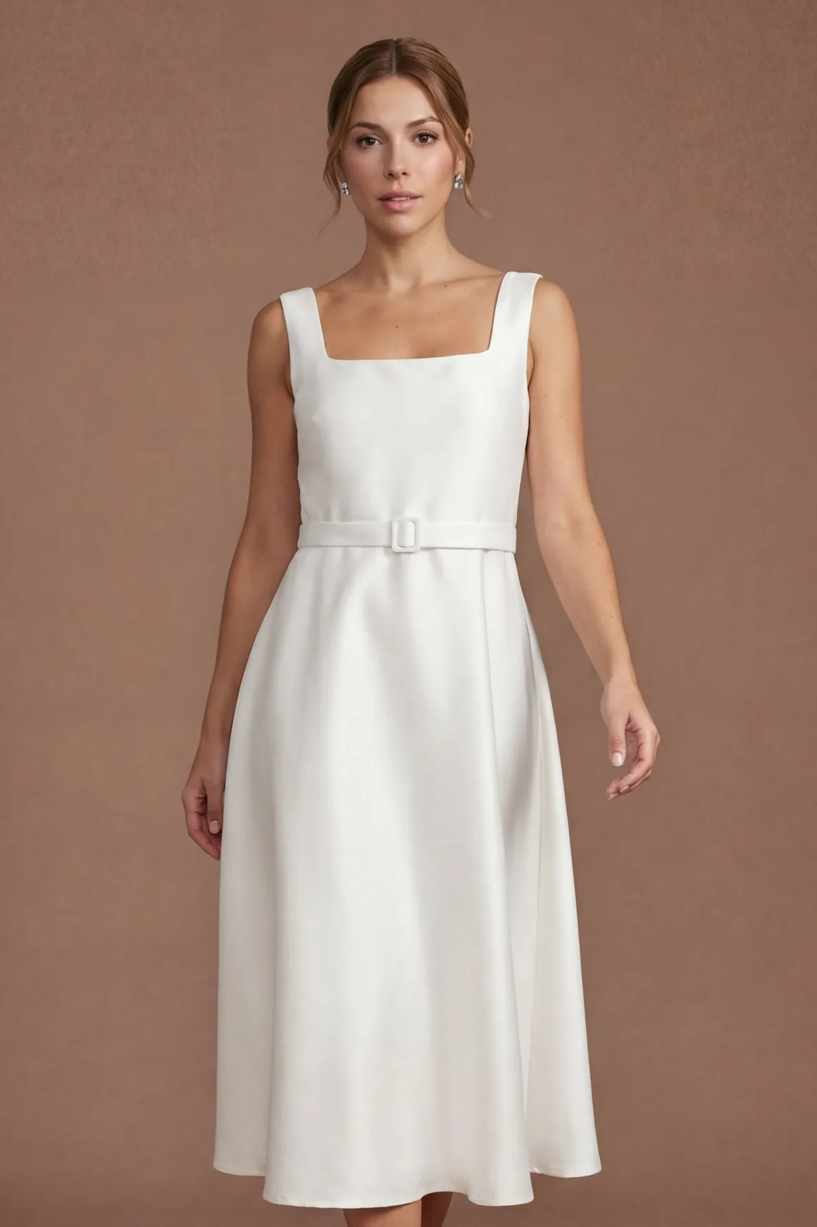 Robe Midi Bardot En Organza Imprimé Petite